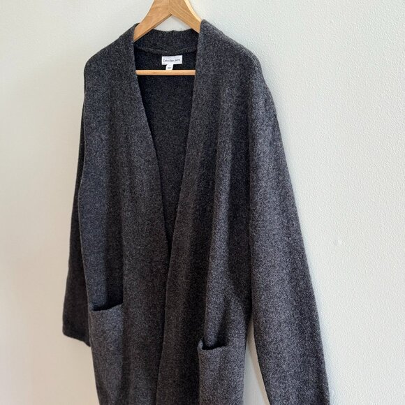 Calvin Klein Jeans Women's Long Open-Front Cardigan Sweater, Dark Grey, M, NWOT - Picture 4 of 7